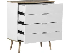 Cassettiera 4 cassetti WALPI Bianco