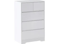 Cassettiera a 5 cassetti ALBERTA Bianco