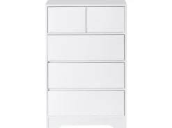 Cassettiera a 5 cassetti ALBERTA Bianco