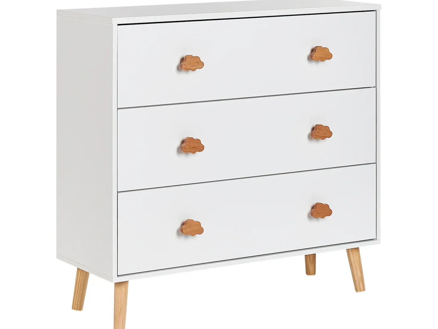 Cassettiera a 3 cassetti CLOUDY Bianco