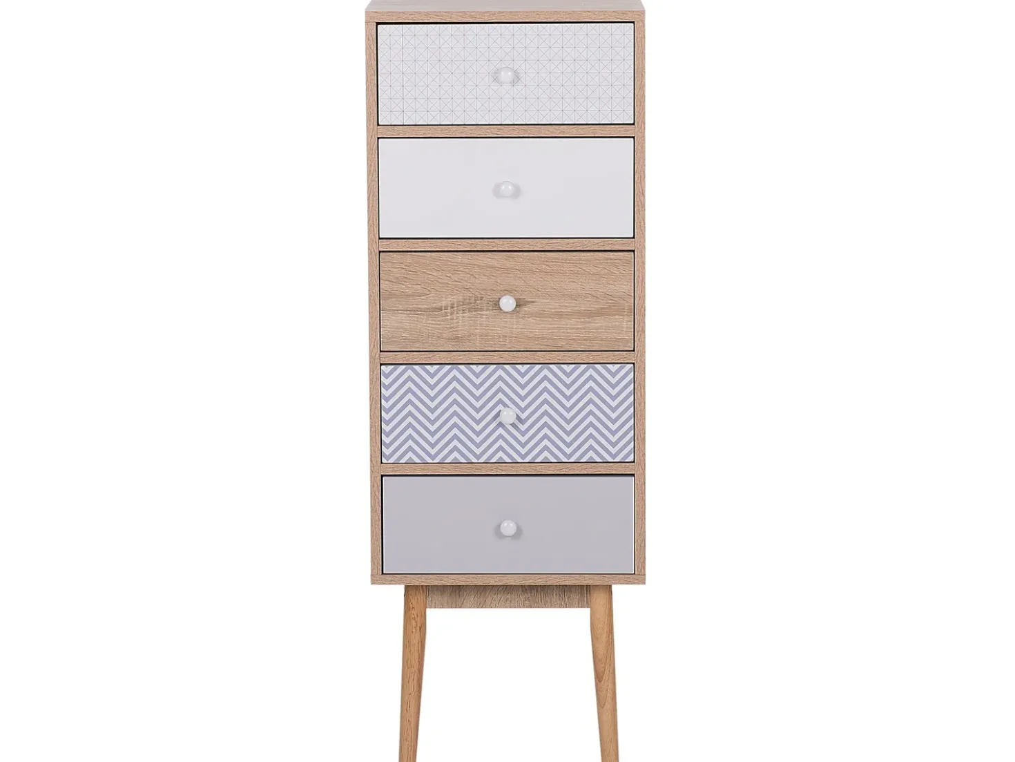 Cassettiera a 5 cassetti FOLEY Multicolore