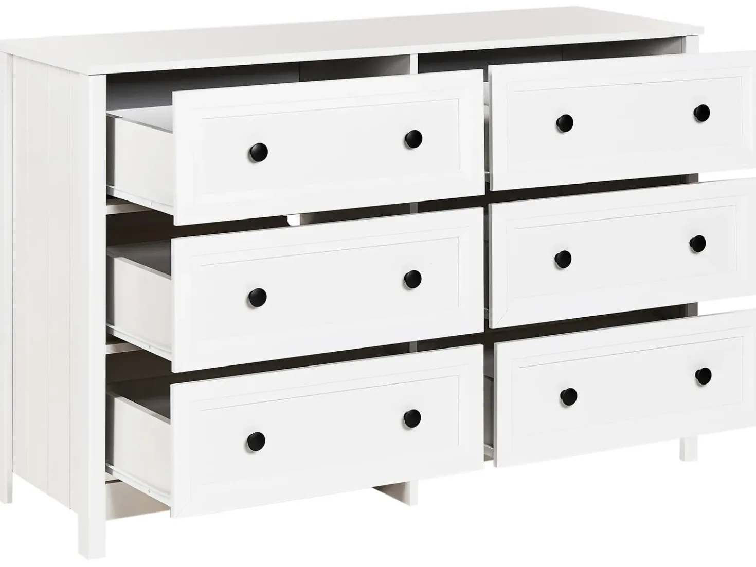 Cassettiera a 6 cassetti HAZELVALE Bianco