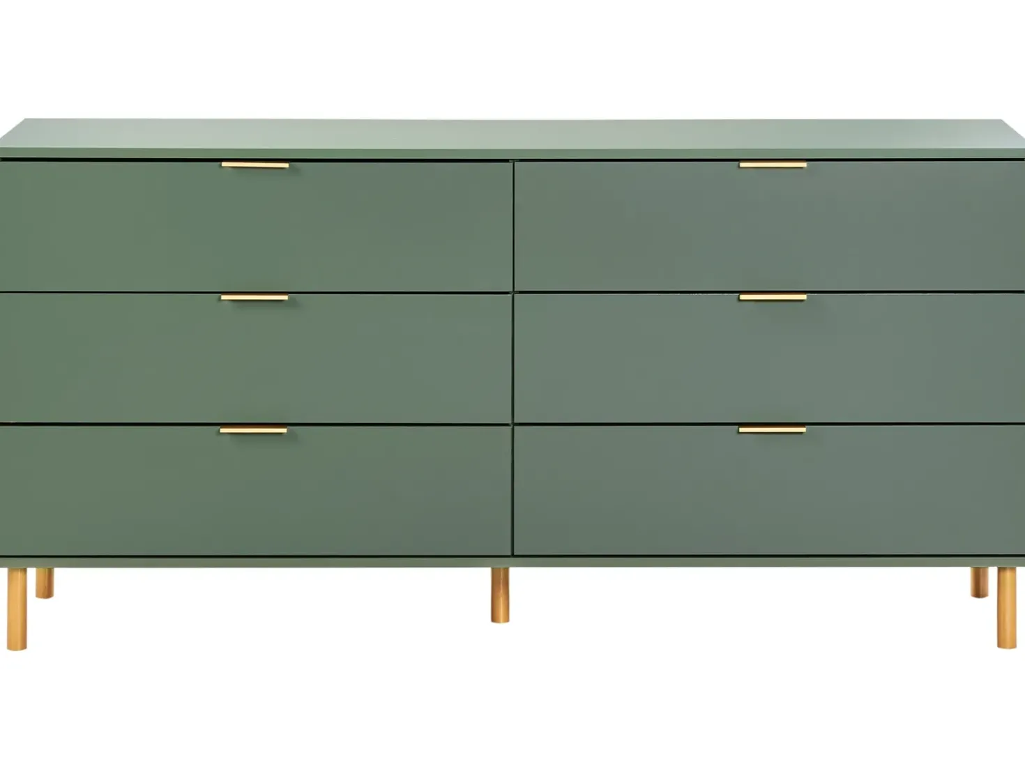 Cassettiera a 6 cassetti WALPOLE Verde