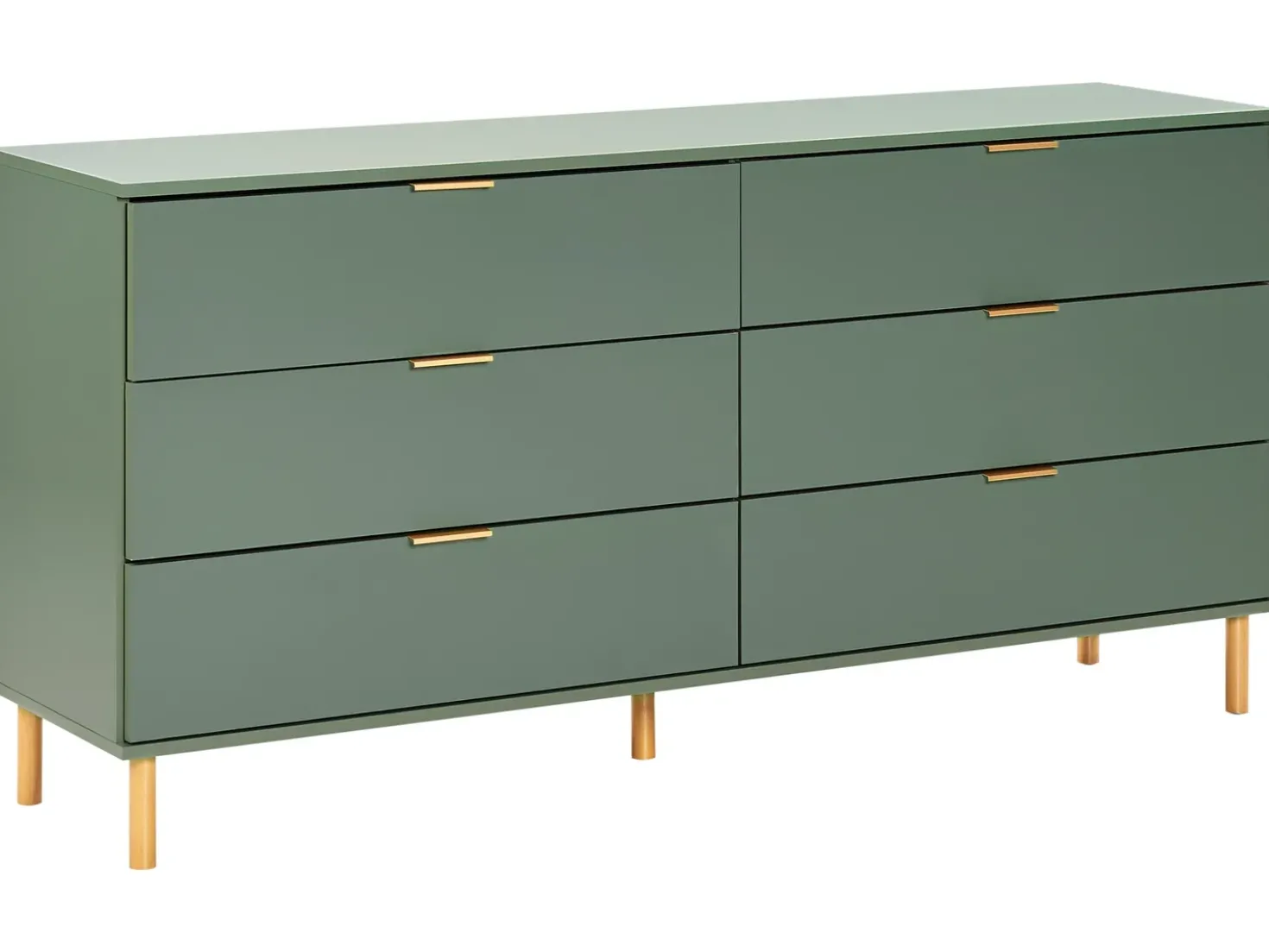 Cassettiera a 6 cassetti WALPOLE Verde
