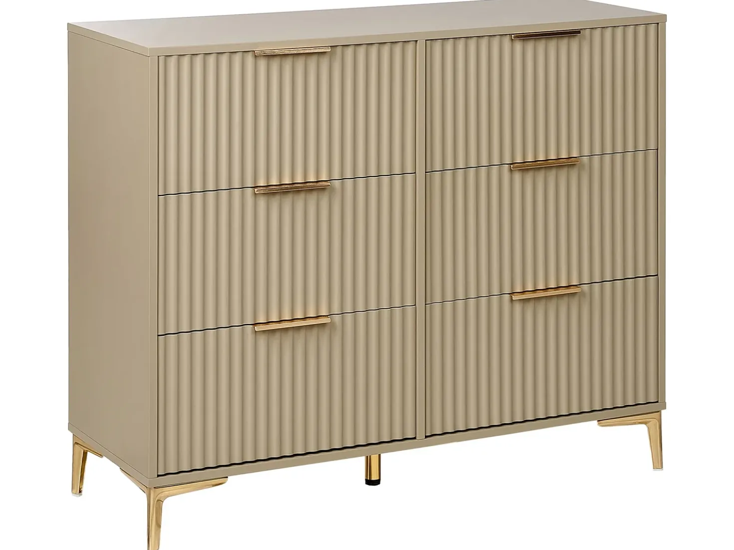 Cassettiera a 6 cassetti WALCOTT Beige