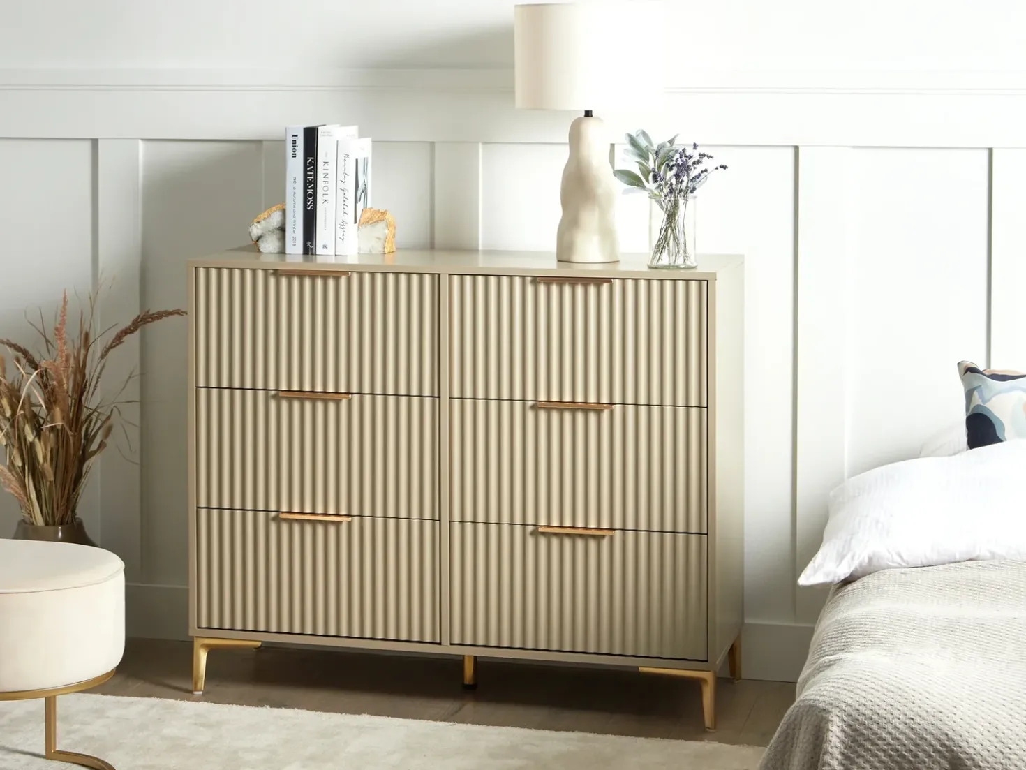 Cassettiera a 6 cassetti WALCOTT Beige