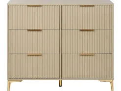 Cassettiera a 6 cassetti WALCOTT Beige