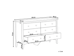 Cassettiera a 6 cassetti WINCHESTER Bianco