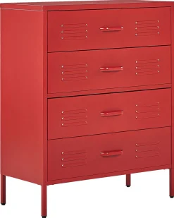 Cassettiera ENAGO Metallo Rosso