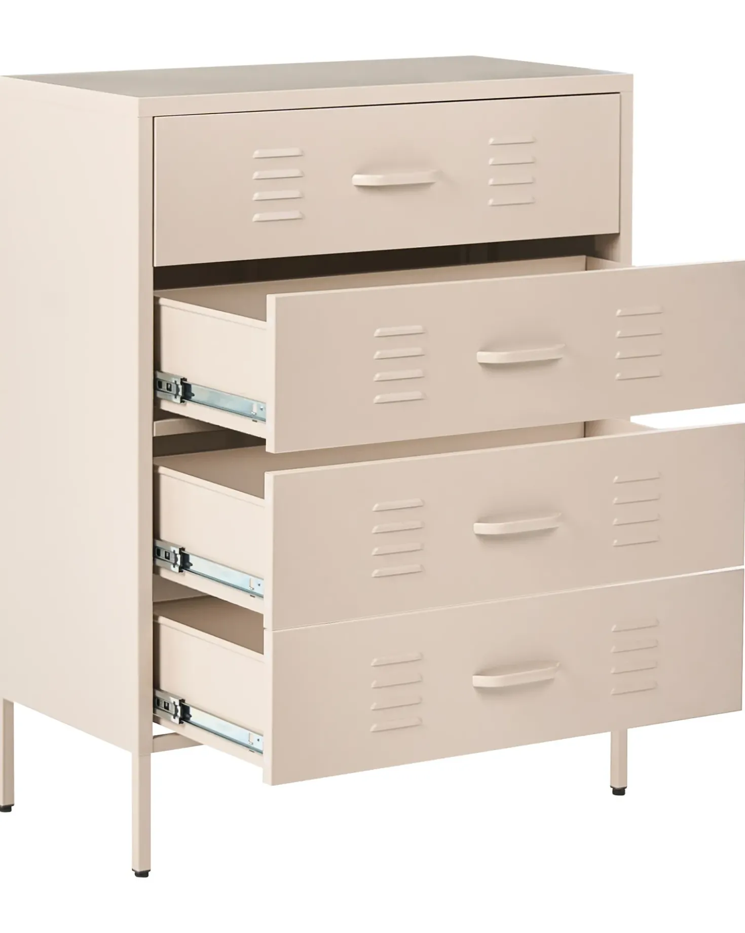 Cassettiera ENAGO Metallo Beige chiaro