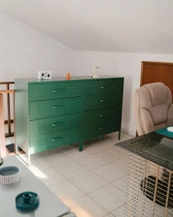 Cassettiera ENAGO Metallo Verde scuro