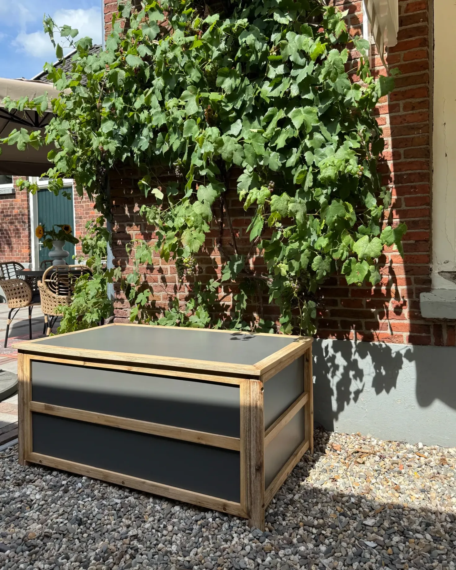 Cesta ACATE 121 cm 72 cm Grigio