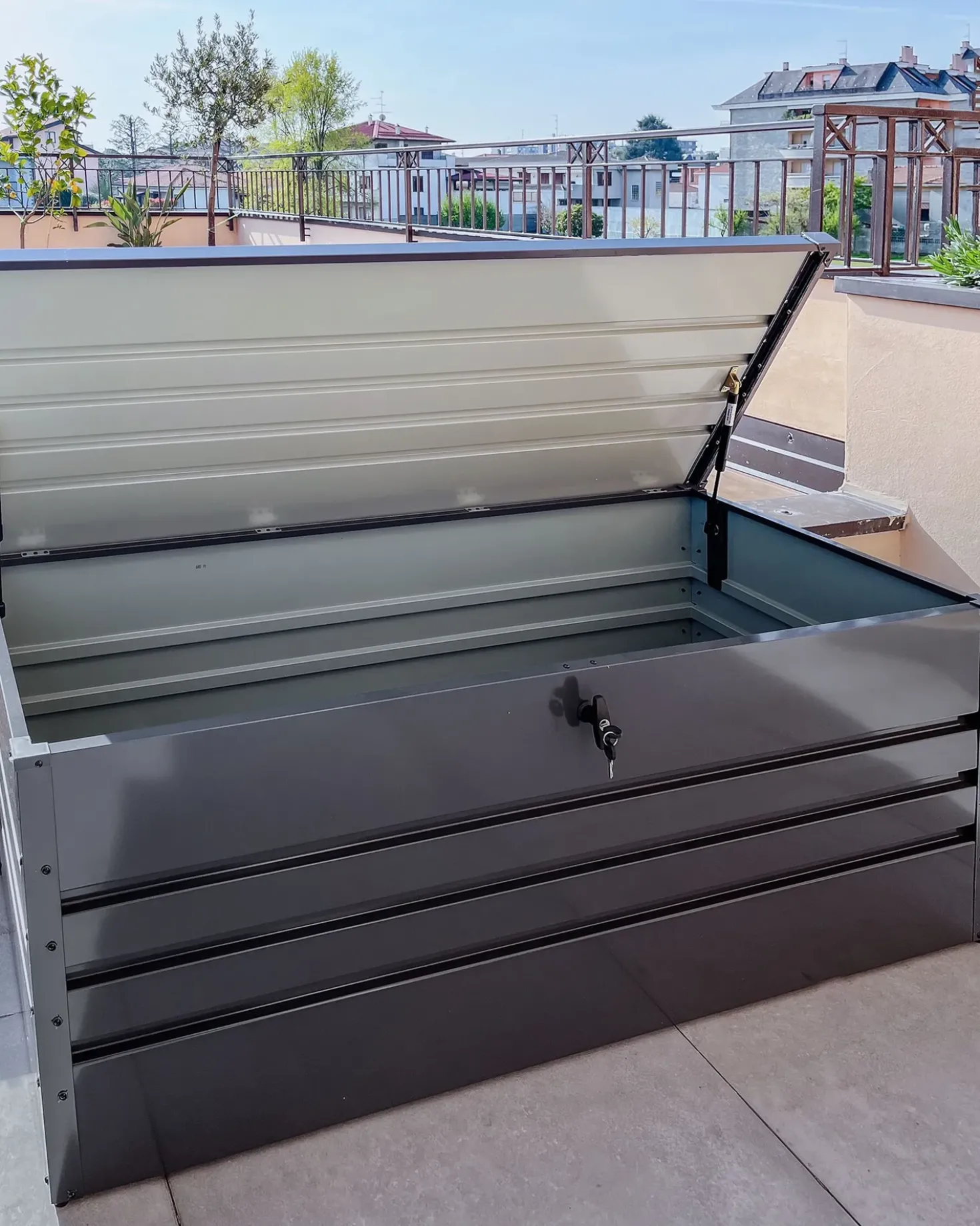Cesta CEBROSA 165 cm 70 cm Grigio grafite