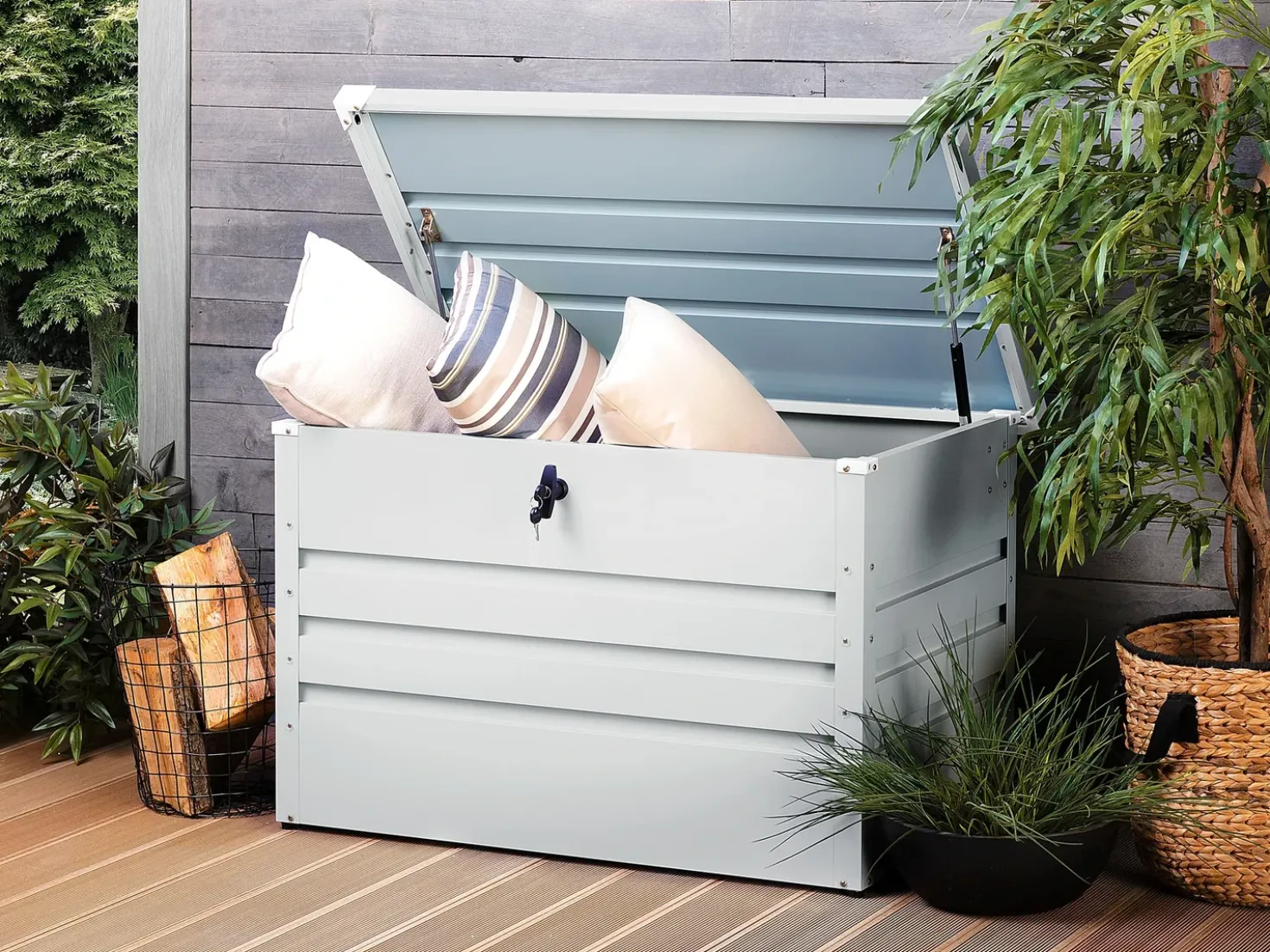 Cesta CEBROSA 100 cm 62 cm Grigio chiaro