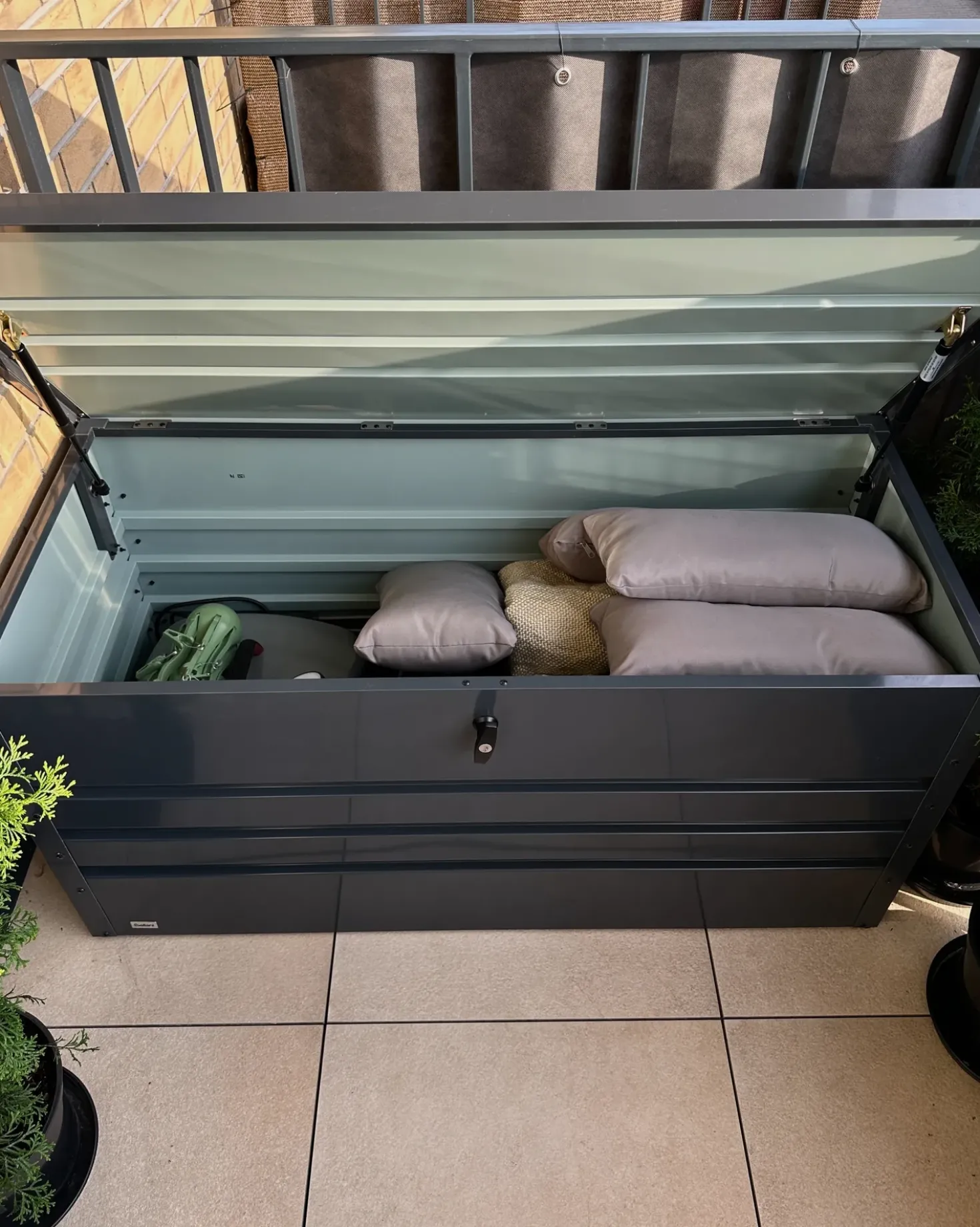 Cesta CEBROSA 132 cm 62 cm Grigio grafite