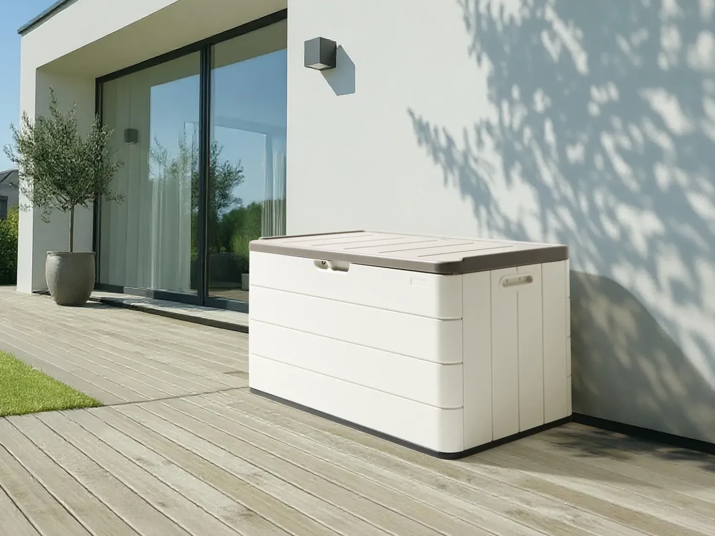 Cesta MILIES 116 cm 60 cm Bianco