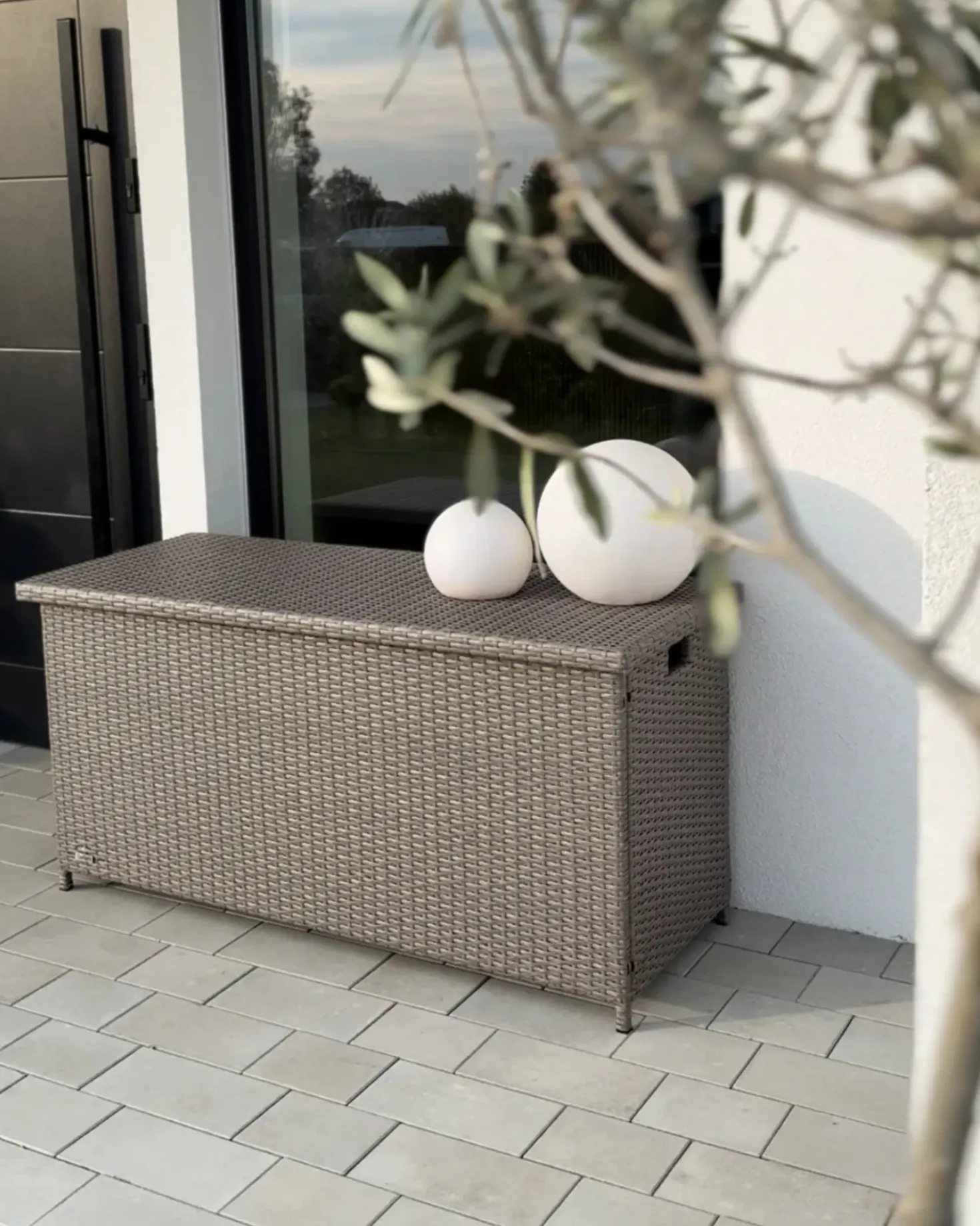 Cesta MODENA 126 cm 46 cm Tortora