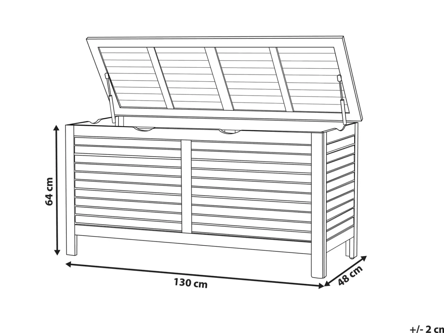 Cesta RIVIERA 130 cm 48 cm Marrone chiaro