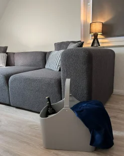 Cestino ELAM Pelle sintetica Grigio