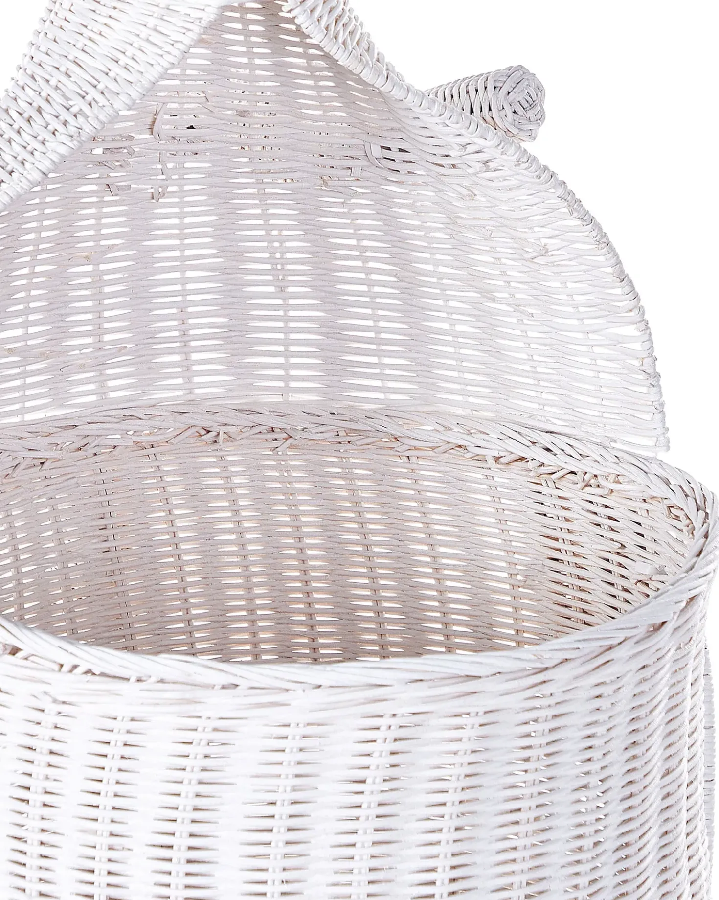 Cestino per bambini Canguro KAPITI Rattan Bianco