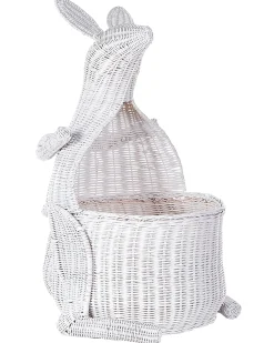 Cestino per bambini Canguro KAPITI Rattan Bianco