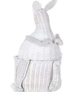 Cestino per bambini Canguro KAPITI Rattan Bianco
