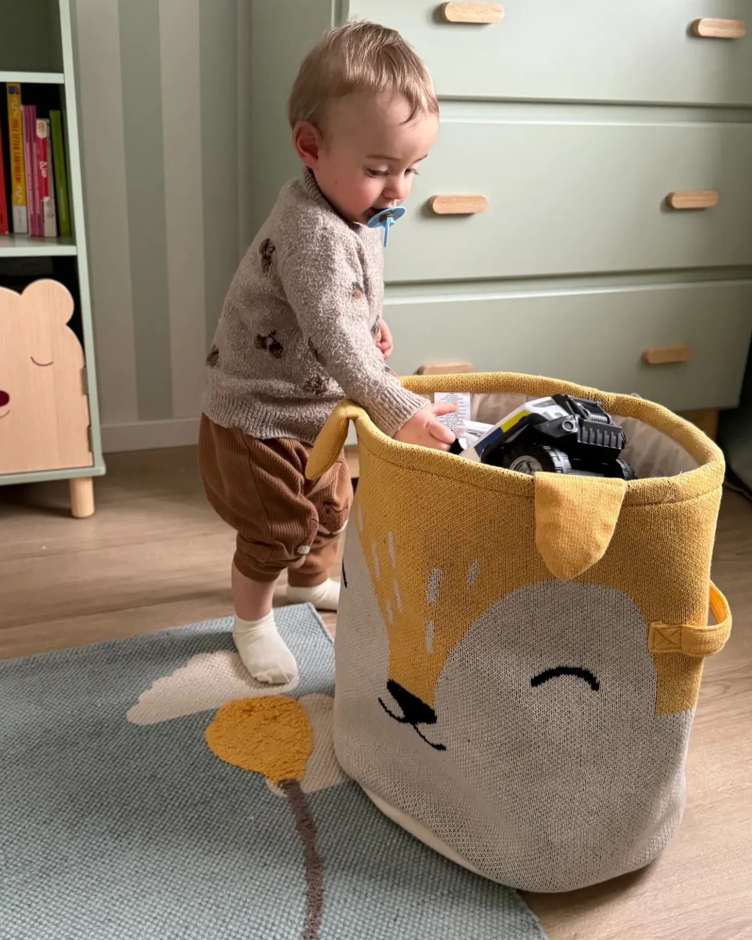 Cestino per bambini Volpe HARRORI Cotone Beige