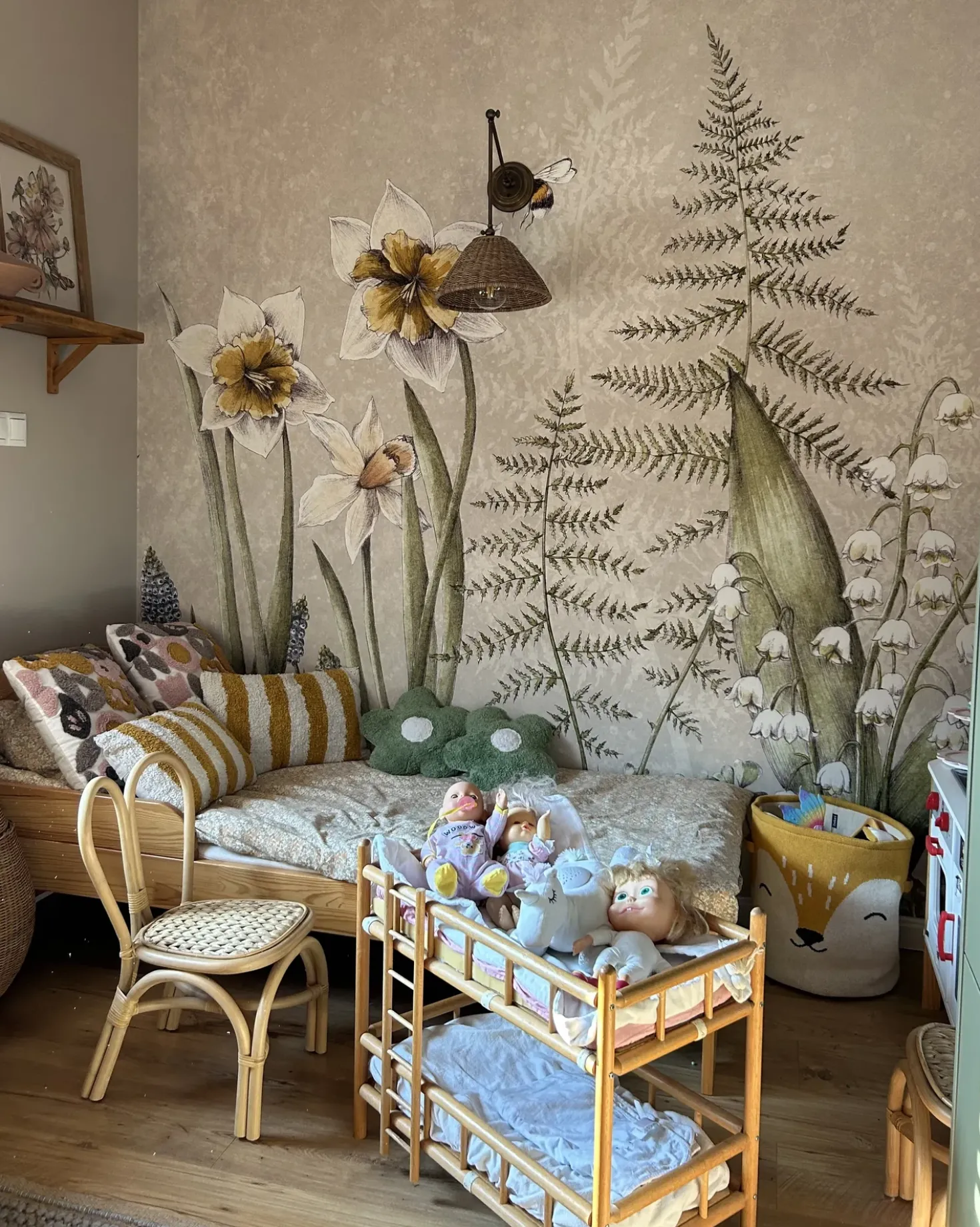 Cestino per bambini Volpe HARRORI Cotone Beige