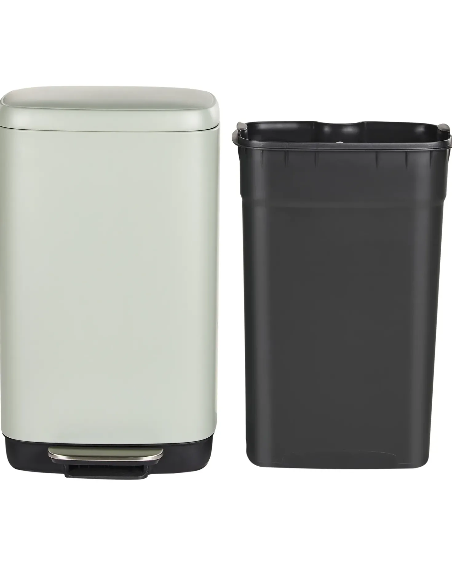 Cestino per i rifiuti 30 L ECOCOLLECT Metallo Verde chiaro