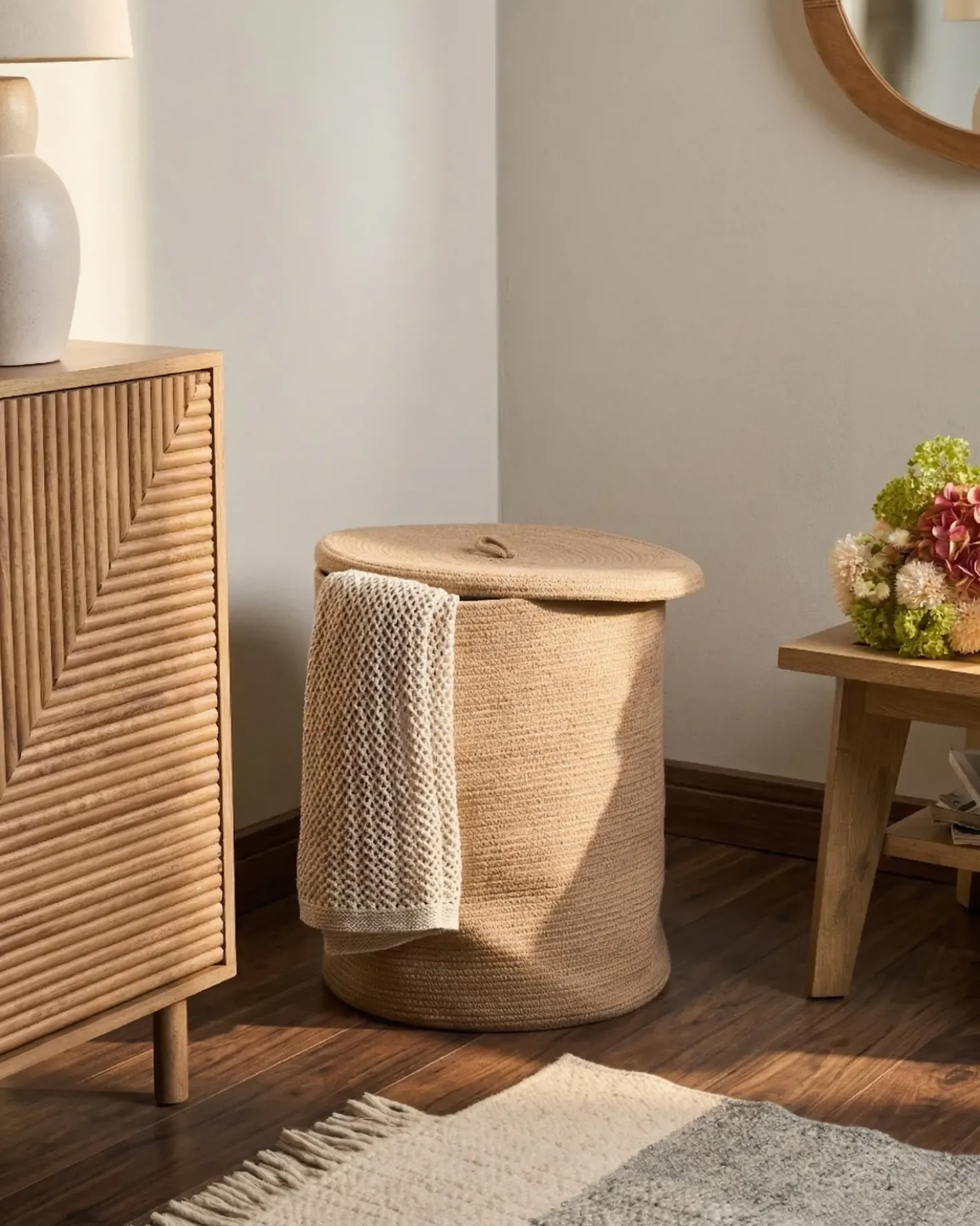 Cestino SILOPI Cotone Beige