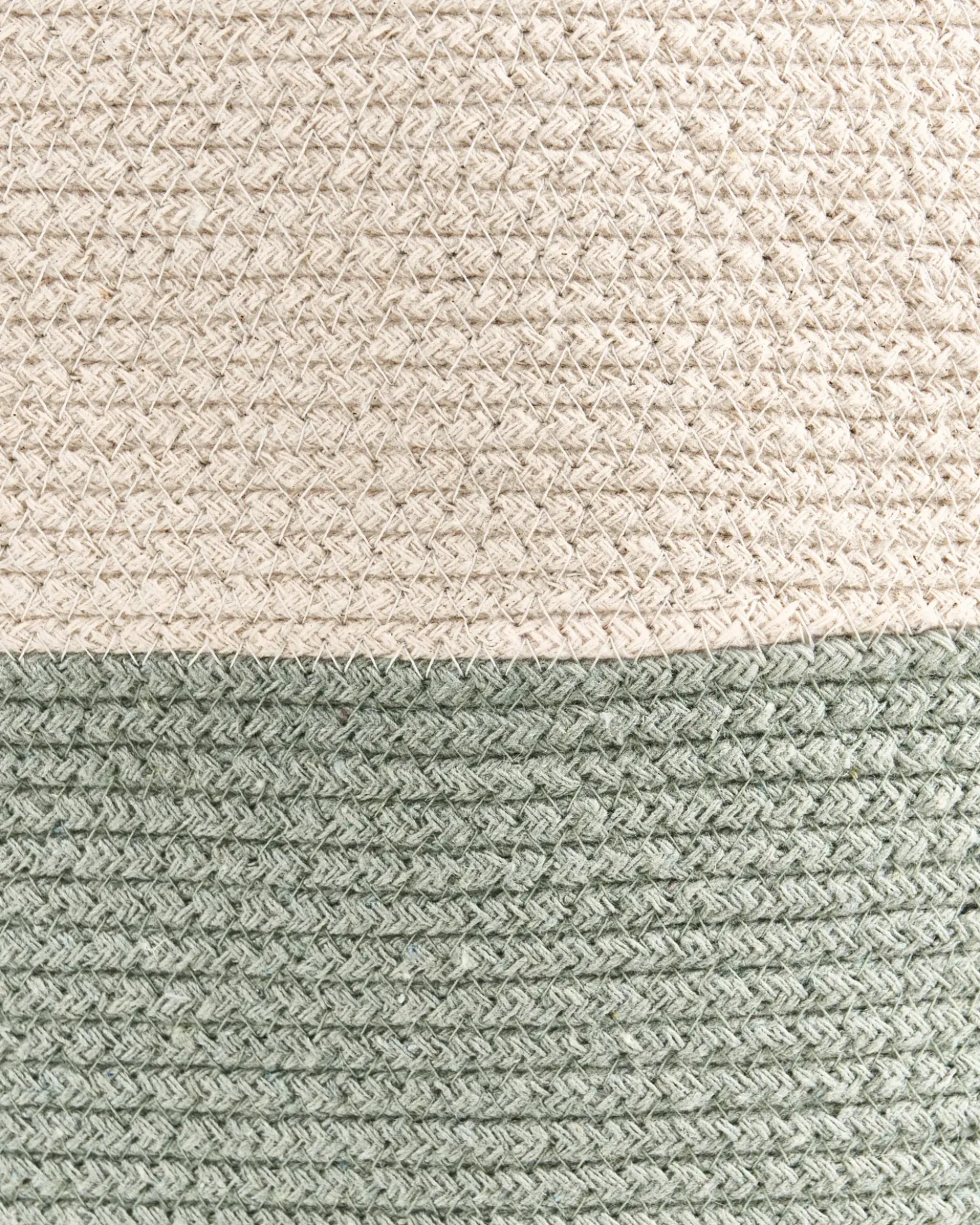 Cestino SILOPI Cotone Beige chiaro/Verde