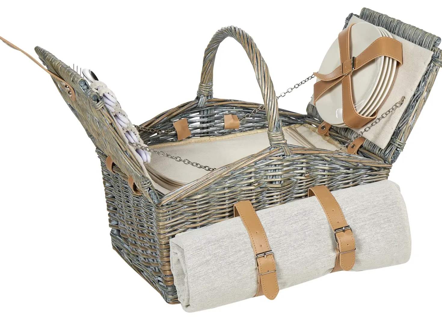 Cesto da Picnic CANELE Vimini Marrone