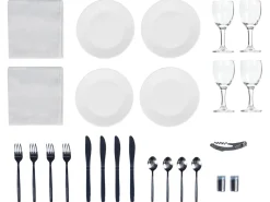 Cesto da Picnic GROSEILLE Vimini Grigio