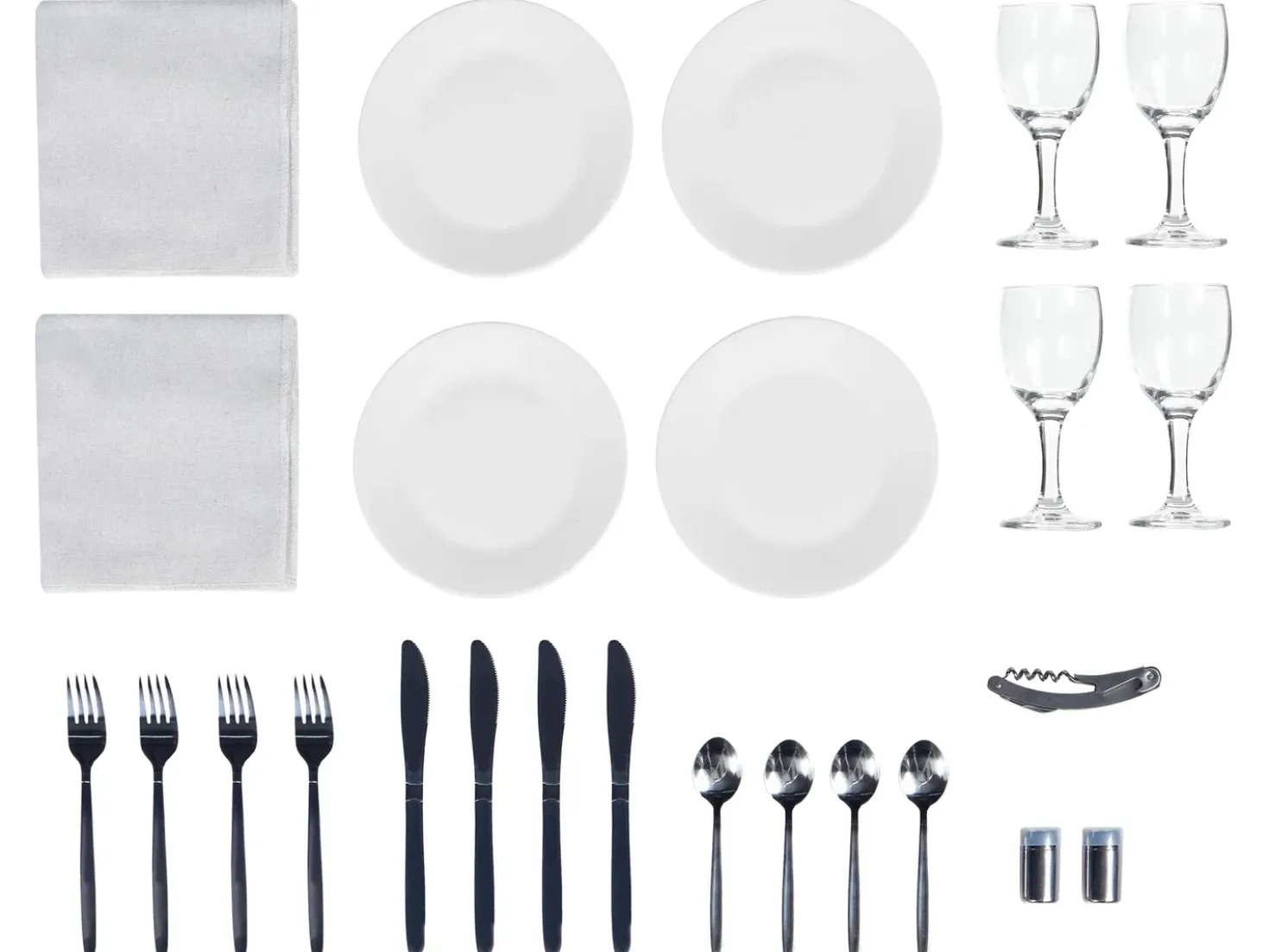 Cesto da Picnic GROSEILLE Vimini Grigio