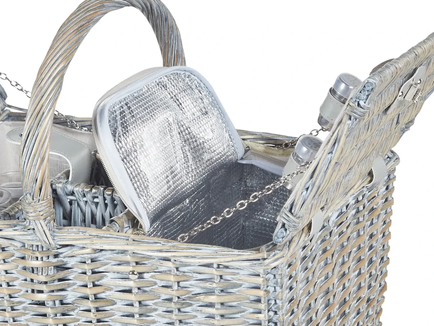 Cesto da Picnic GROSEILLE Vimini Grigio