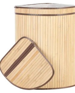Cesto per la biancheria BADULLA Bambù Marrone chiaro 57 L