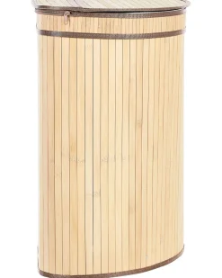 Cesto per la biancheria BADULLA Bambù Marrone chiaro 57 L