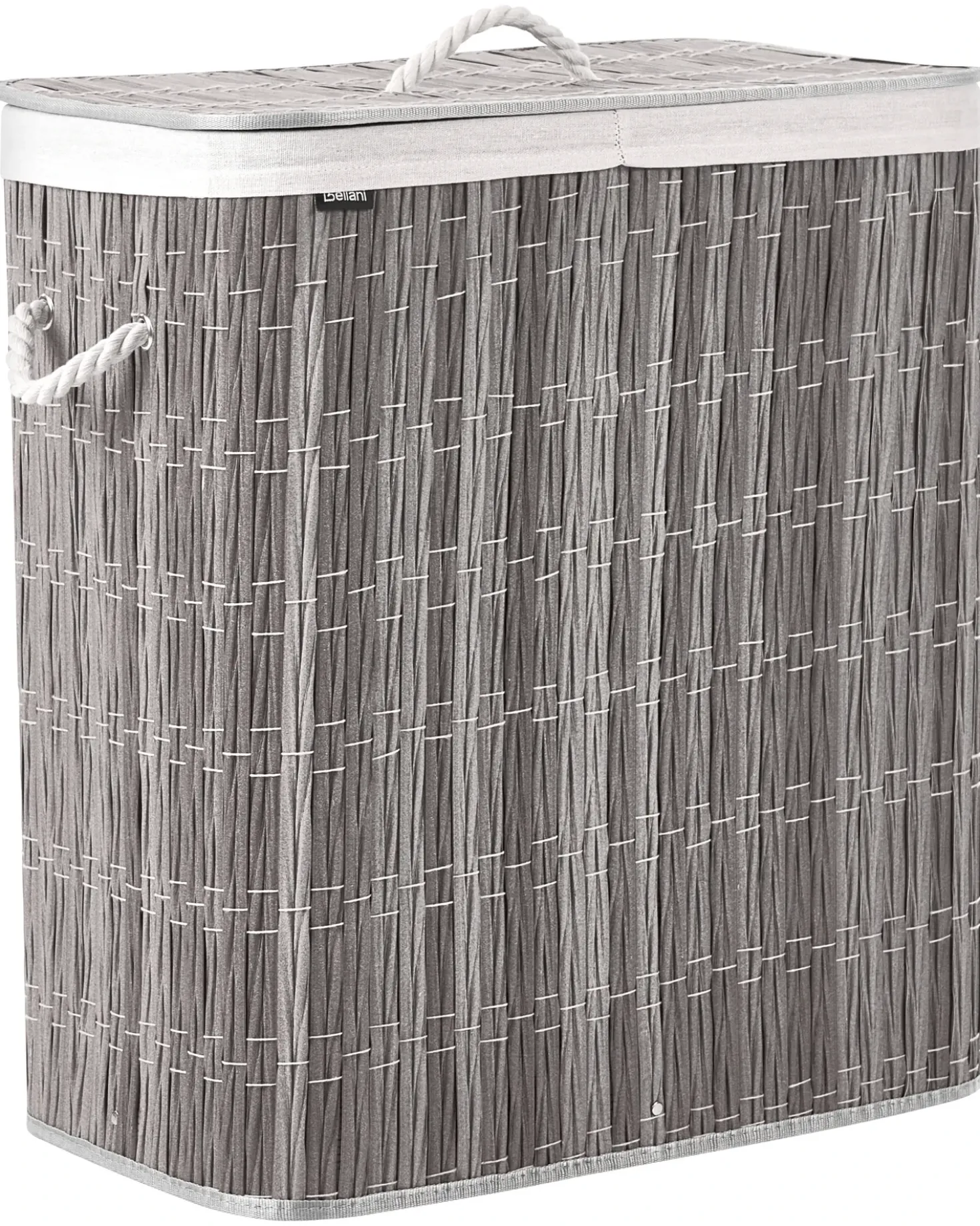 Cesto per la biancheria Con coperchio ARRAIAS Tessuto Grigio 100 L