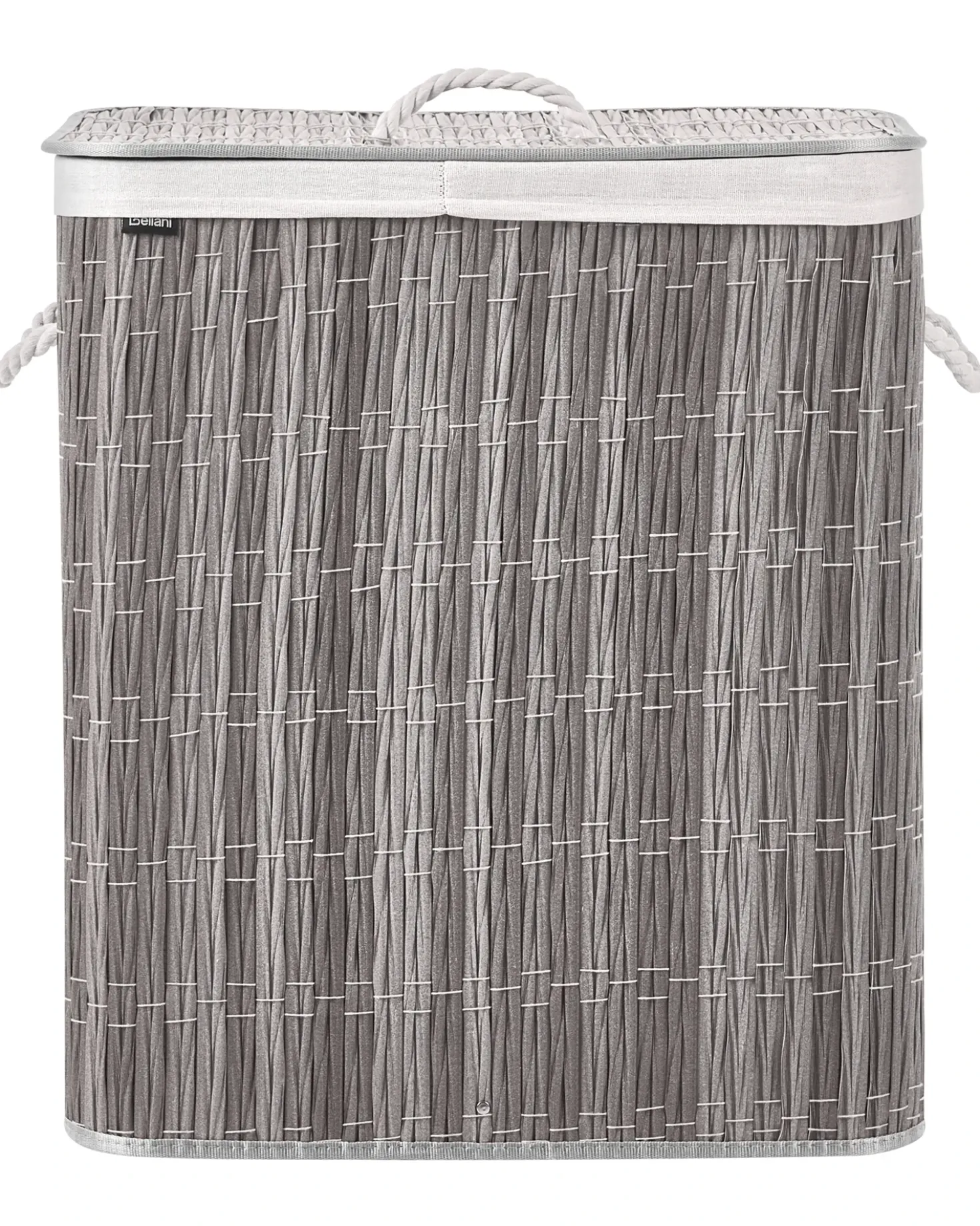 Cesto per la biancheria Con coperchio ARRAIAS Tessuto Grigio 100 L