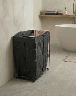 Cesto per la biancheria CULPINA Metallo Nero 100 L