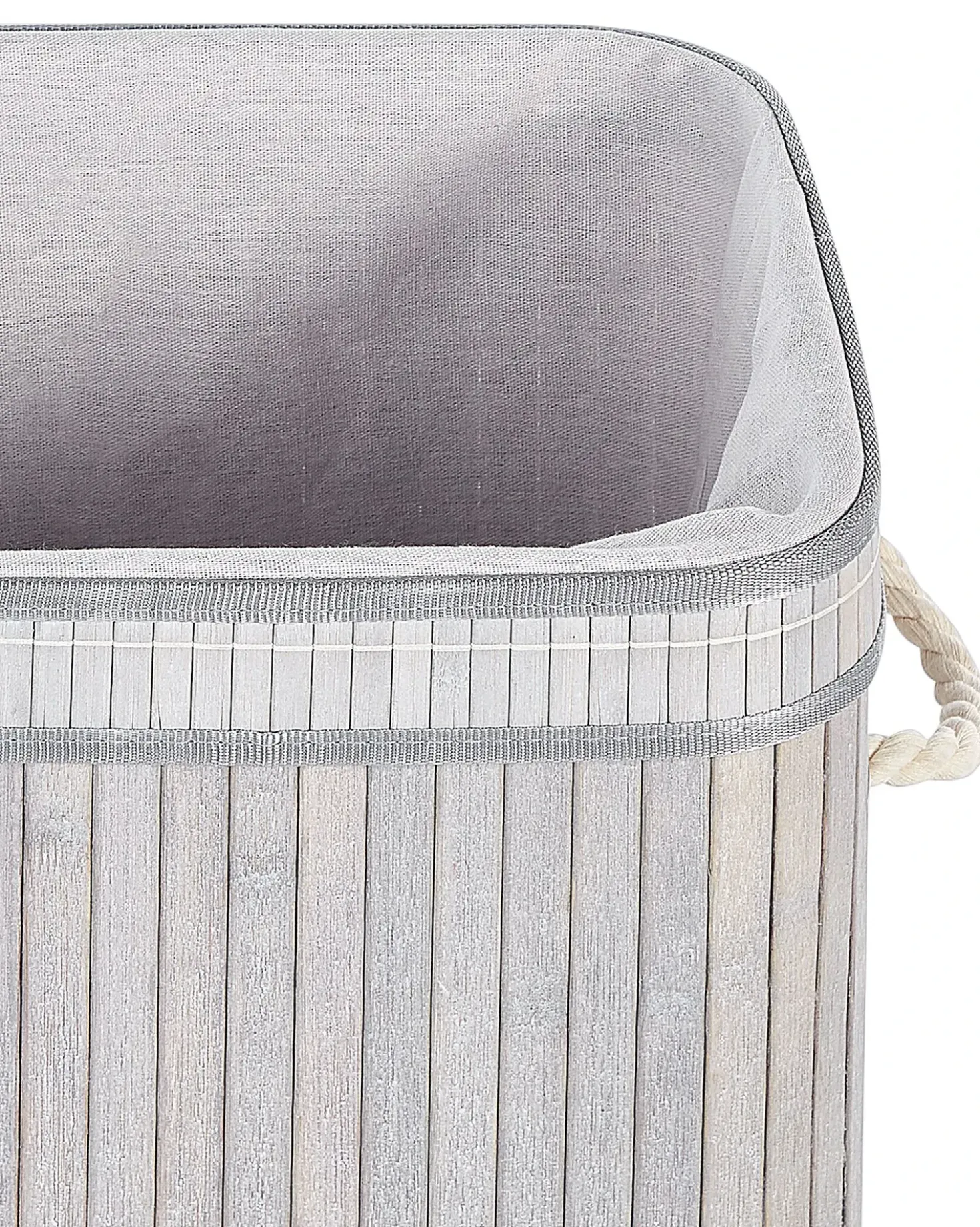 Cesto per la biancheria KALUTARA Bambù Grigio
