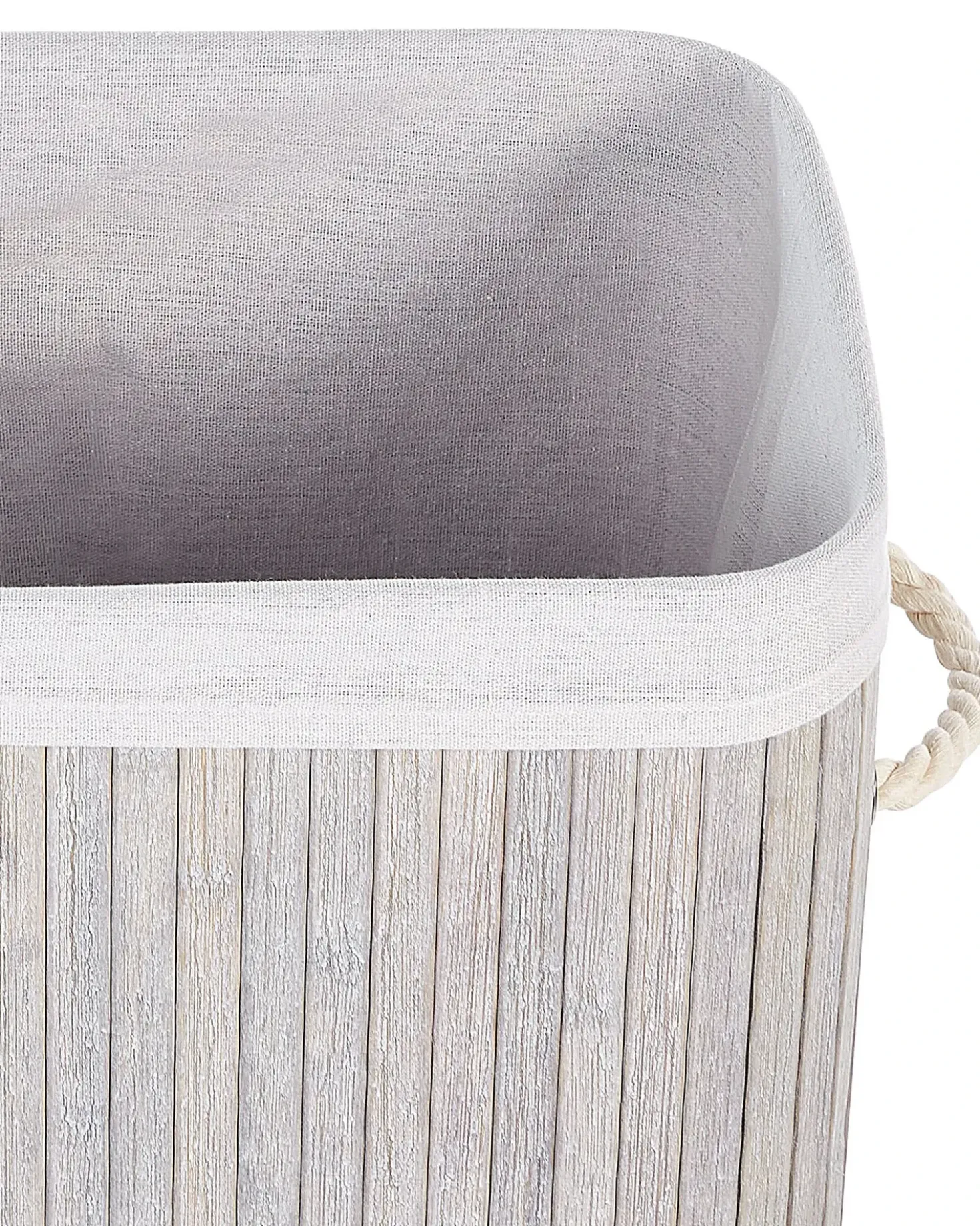 Cesto per la biancheria KOMARI Bambù Grigio chiaro 72 L