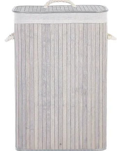Cesto per la biancheria KOMARI Bambù Grigio chiaro 72 L
