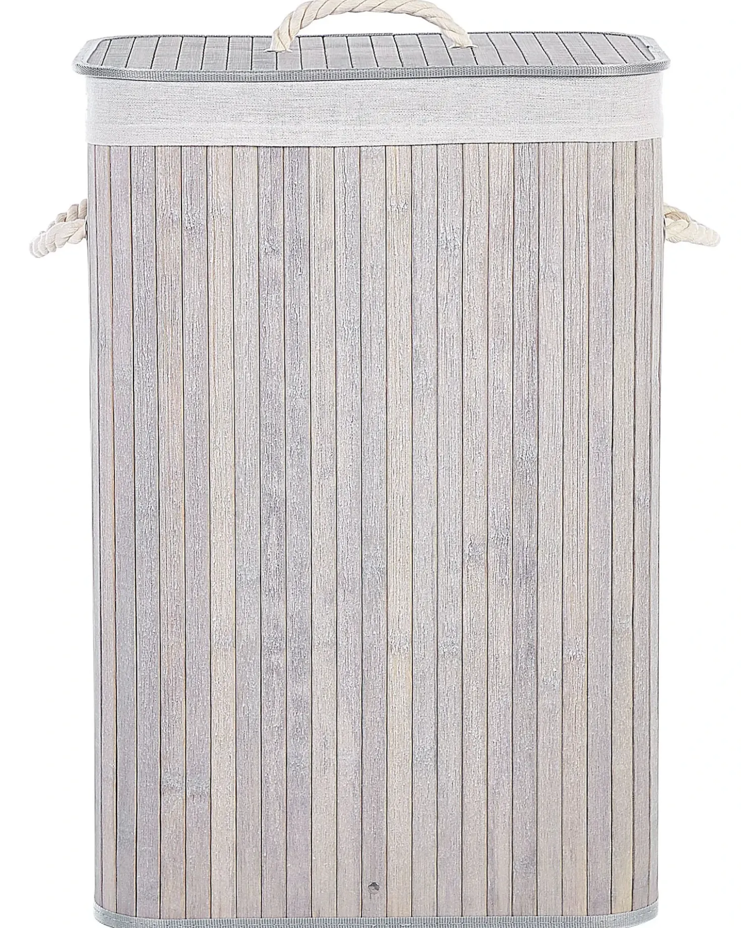 Cesto per la biancheria KOMARI Bambù Grigio chiaro 72 L