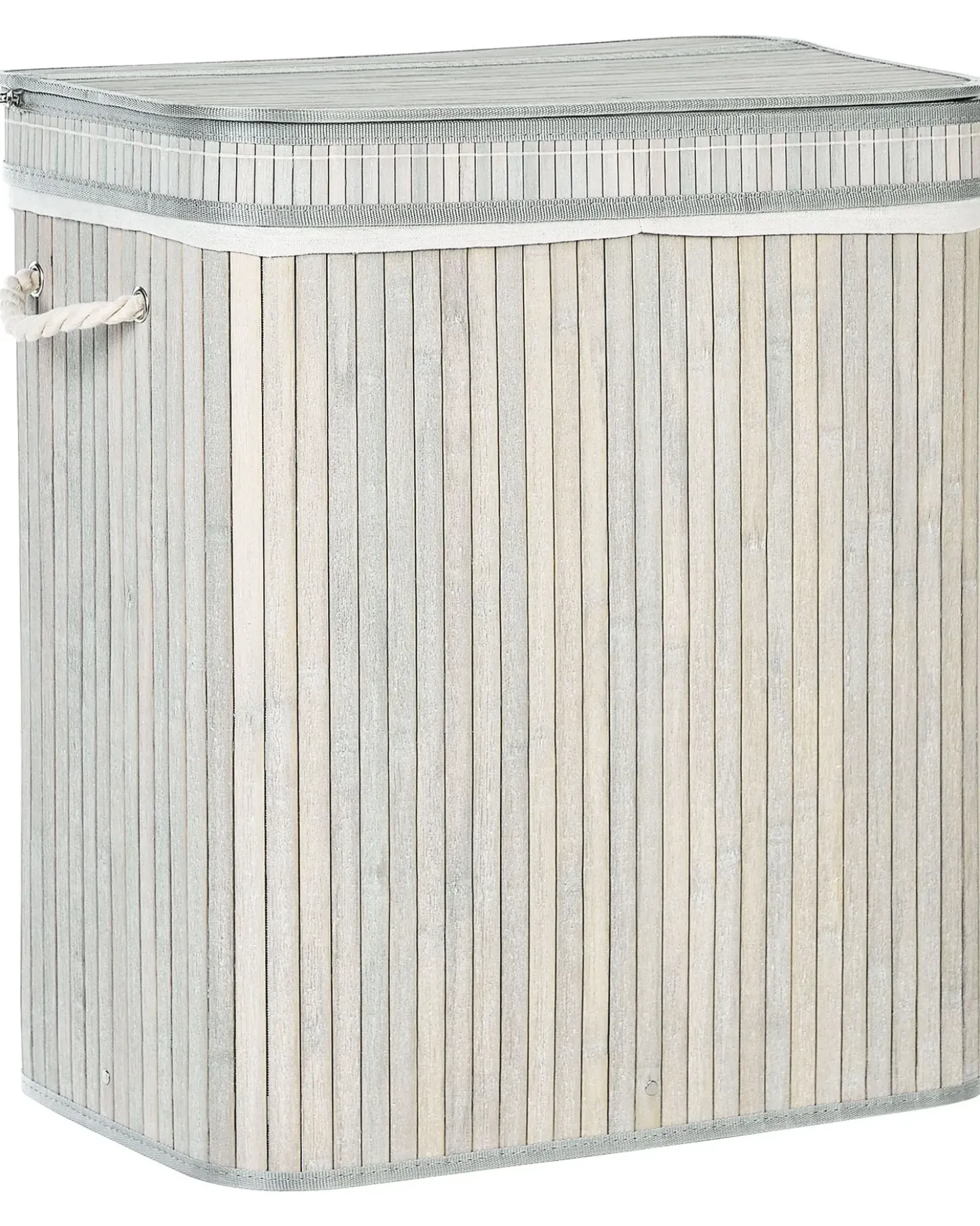 Cesto per la biancheria KALTHOTA Bambù Grigio 100 L
