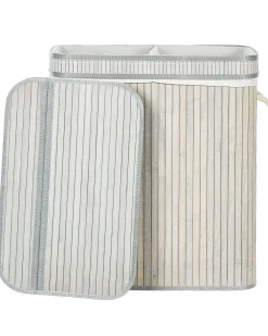 Cesto per la biancheria KALTHOTA Bambù Grigio 100 L