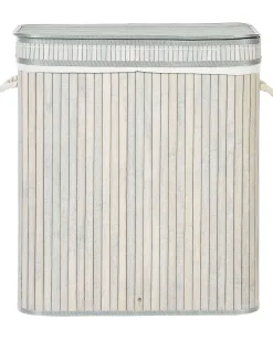 Cesto per la biancheria KALTHOTA Bambù Grigio 100 L