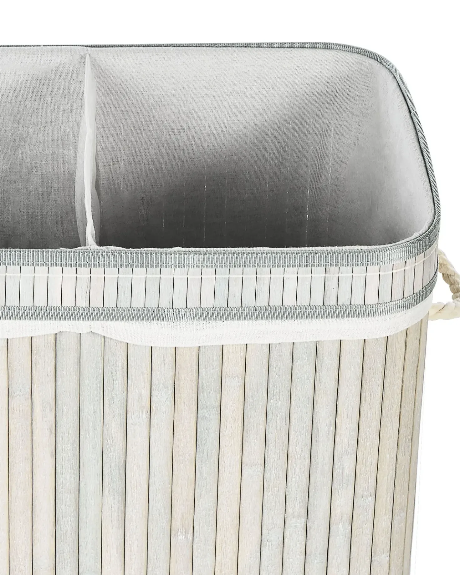 Cesto per la biancheria KALTHOTA Bambù Grigio 100 L