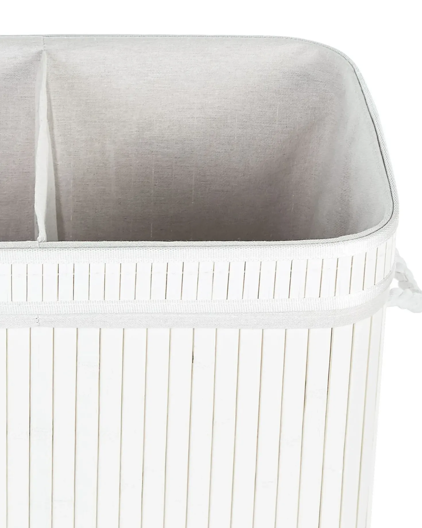Cesto per la biancheria KALTHOTA Bambù Bianco 100 L