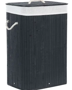 Cesto per la biancheria KOMARI Bambù Nero 72 L